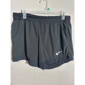 Nike Shorts Dri-Fit Womens Black Running L Polyester Lightweight